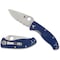 Spyderco 2023 Spyderco Reveal 6 Blue Tenacious Cpm S35Vncombo Edge SPY-C122PSBL - alternate 1